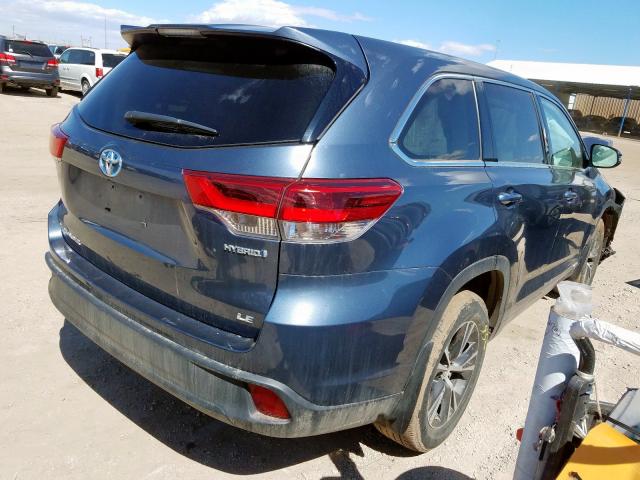 5TDBGRFH7JS039611 - 2018 TOYOTA HIGHLANDER HYBRID  photo 4