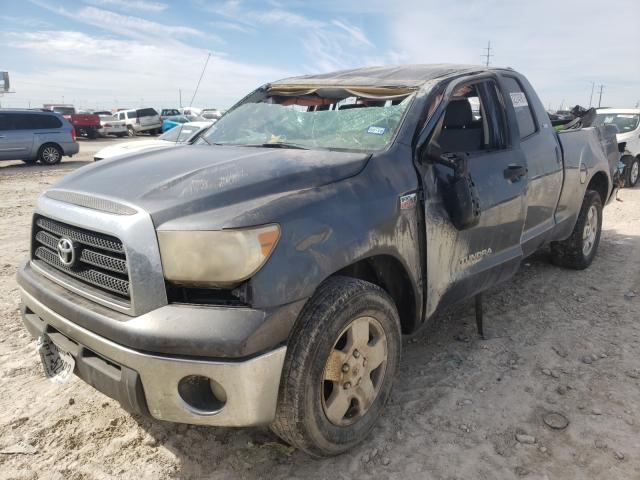 5TFRV54138X061578 - 2008 TOYOTA TUNDRA DOUBLE CAB GRAY photo 2