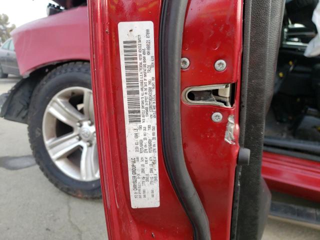 1C6RR7MT8ES431800 - 2014 RAM 1500 SPORT RED photo 10