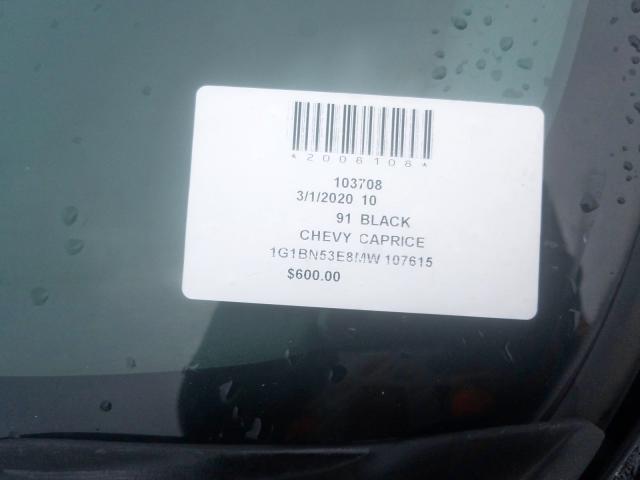 1G1BN53E8MW107615 - 1991 CHEVROLET CAPRICE CLASSIC LTZ  照片 10