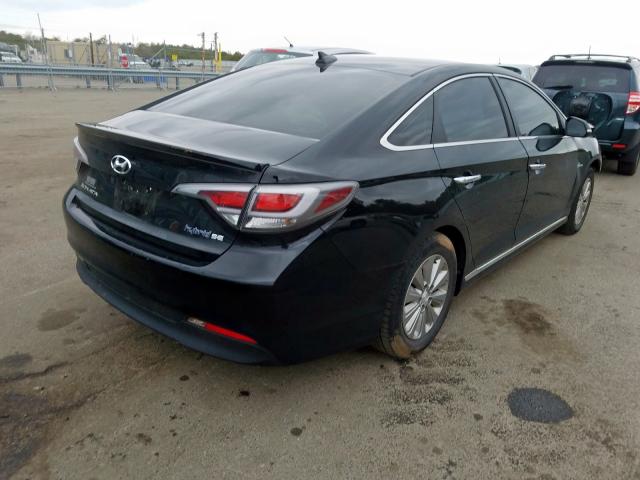 KMHE24L16HA058028 - 2017 HYUNDAI SONATA HYBRID  photo 4