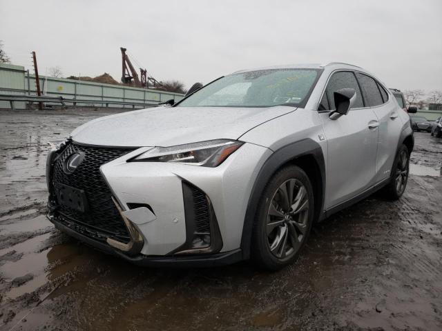 JTHU9JBH9K2001461 - 2019 LEXUS UX 250H SILVER photo 2