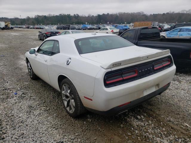 2C3CDZAG0LH213651 - 2020 DODGE CHALLENGER SXT WHITE photo 3