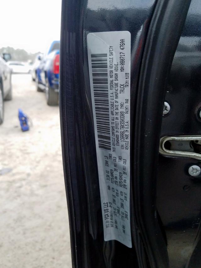 1C6RR6LT6KS503309 - 2019 RAM 1500 CLASSIC SLT  foto 10