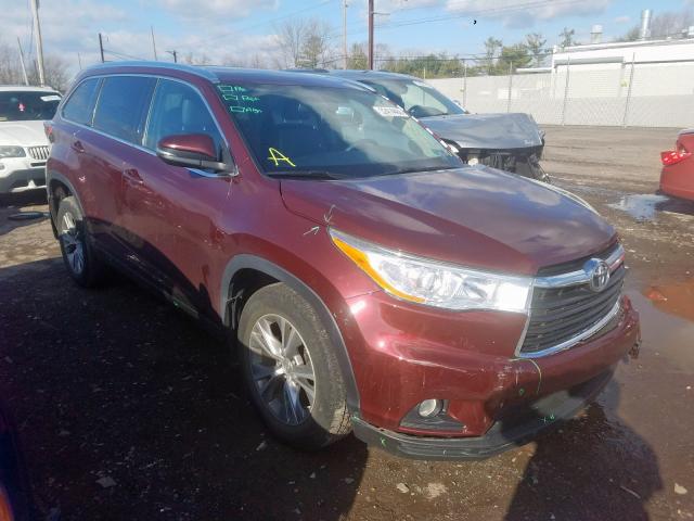 5TDJKRFHXFS196616 - 2015 TOYOTA HIGHLANDER XLE  ფოტო 1