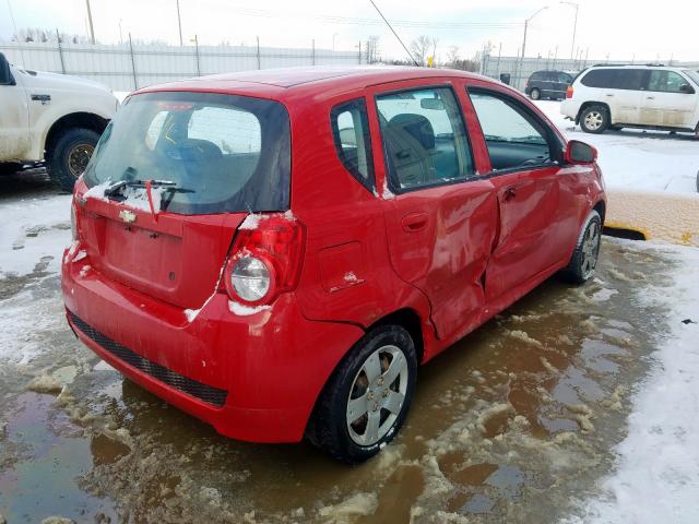 3G1TB6DG5BL140299 - 2011 CHEVROLET AVEO LS  photo 4