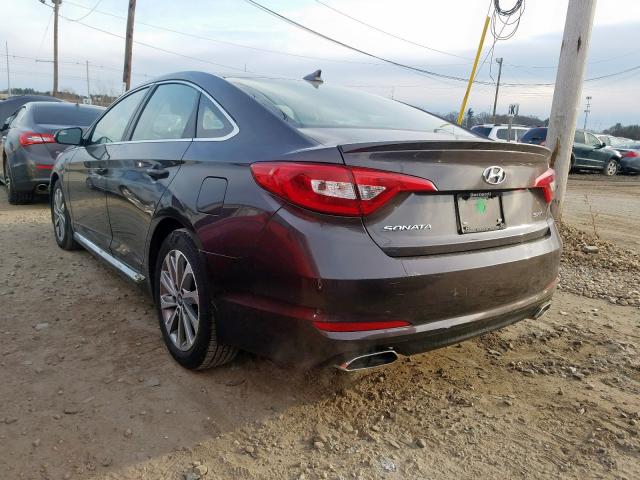 5NPE34AFXGH429537 - 2016 HYUNDAI SONATA SPORT  Foto 3