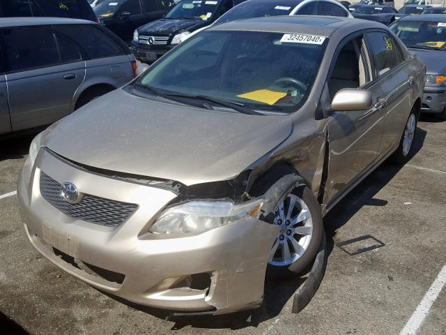 1NXBU40E39Z114611 - 2009 TOYOTA COROLLA BASE  photo 2