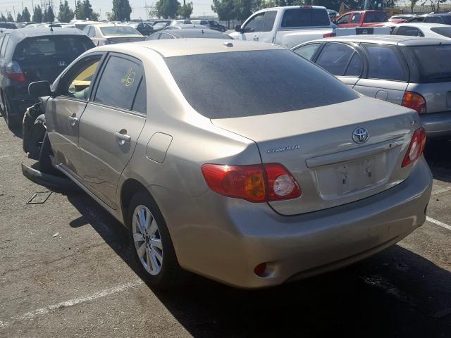 1NXBU40E39Z114611 - 2009 TOYOTA COROLLA BASE  照片 3
