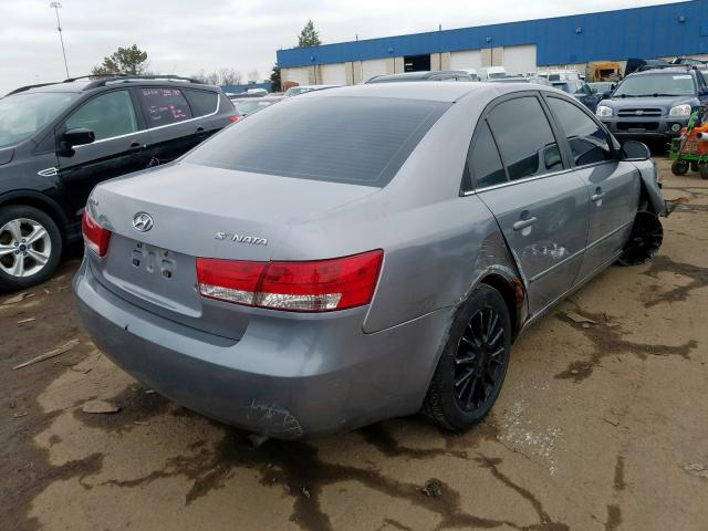 5NPET46C57H230524 - 2007 HYUNDAI SONATA GLS  photo 4