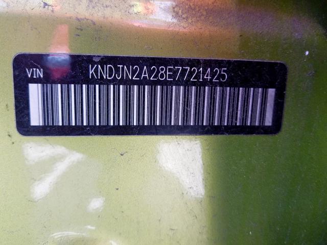 KNDJN2A28E7721425 - 2014 KIA SOUL  photo 10