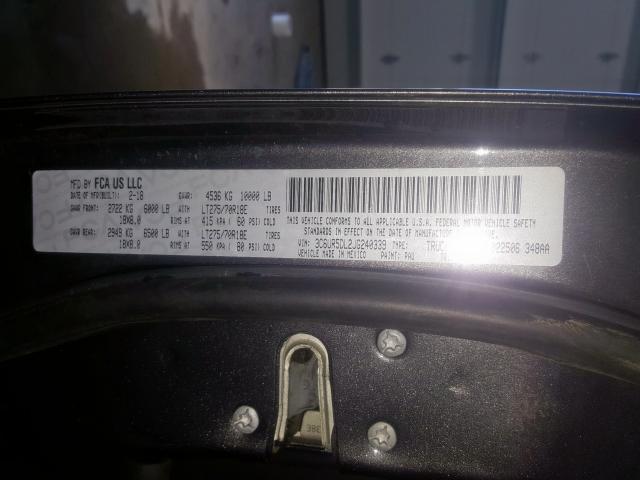 3C6UR5DL2JG240339 - 2018 RAM 2500 SLT  照片 10