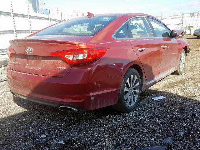 5NPE34AF5FH164069 - 2015 HYUNDAI SONATA SPORT  photo 4