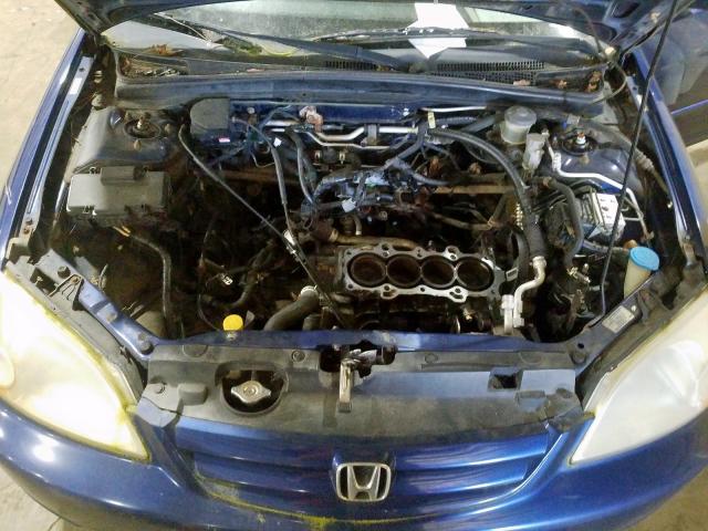 1HGES25711L043555 - 2001 HONDA CIVIC EX  photo 7