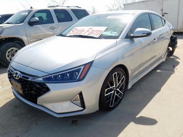 KMHD04LBXKU841370 - 2019 HYUNDAI ELANTRA SPORT  photo 2