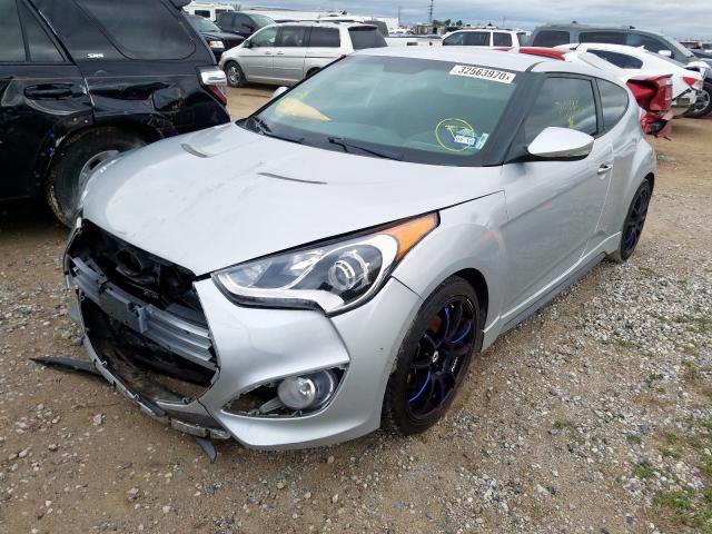 KMHTC6AE3EU205485 - 2014 HYUNDAI VELOSTER TURBO  photo 2