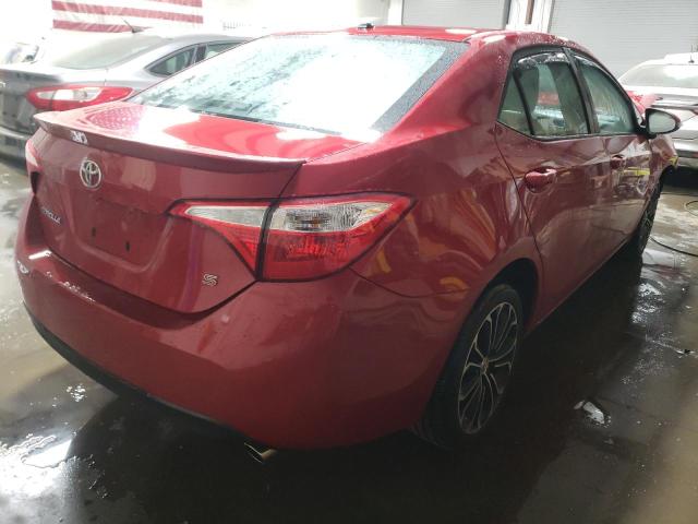 2T1BURHE0FC251908 - 2015 TOYOTA COROLLA L RED photo 4