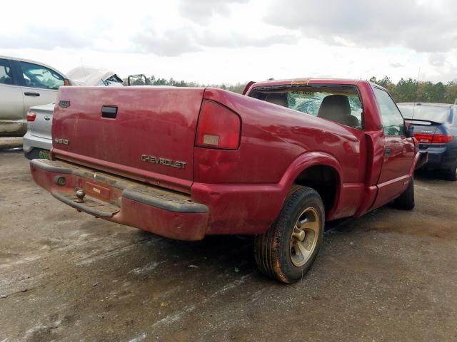 1GCCS14X1X8140624 - 1999 CHEVROLET S TRUCK S10  photo 4