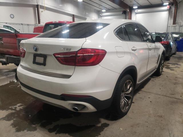 5UXKU2C58G0N83264 - 2016 BMW X6 XDRIVE35I WHITE photo 4