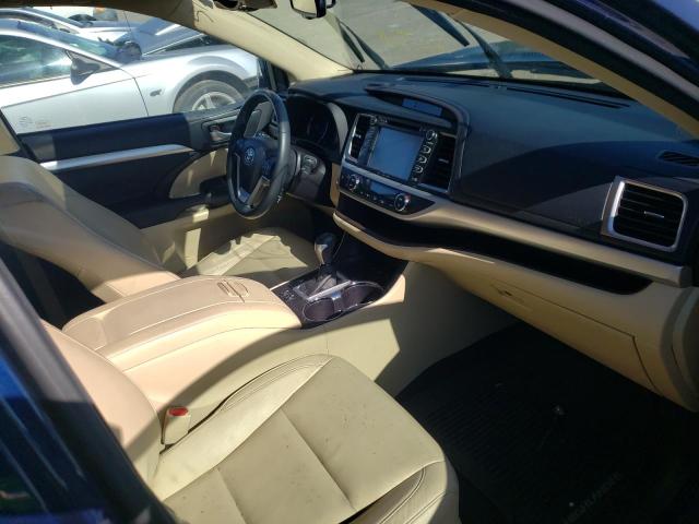 5TDJKRFHXGS318389 - 2016 TOYOTA HIGHLANDER XLE 蓝色 照片 5