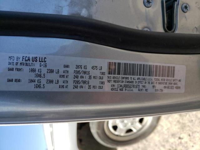 1C4NJRBB5GD781672 - 2016 JEEP PATRIOT SPORT SILVER photo 10