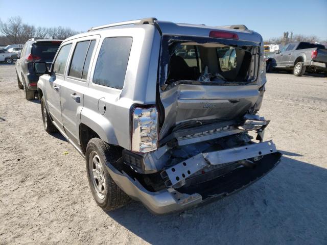 1C4NJRBB5GD781672 - 2016 JEEP PATRIOT SPORT SILVER photo 3