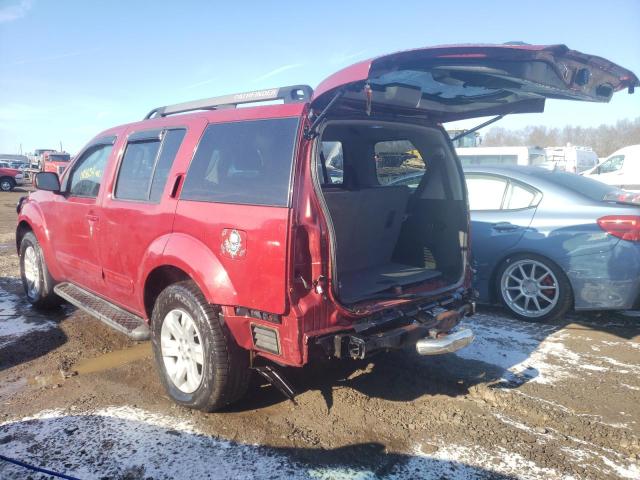 5N1AR18W35C710780 - 2005 NISSAN PATHFINDER LE BURGUNDY photo 3