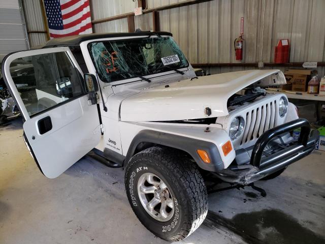 1J4FA29165P364396 - 2005 JEEP WRANGLER / SE WHITE photo 1