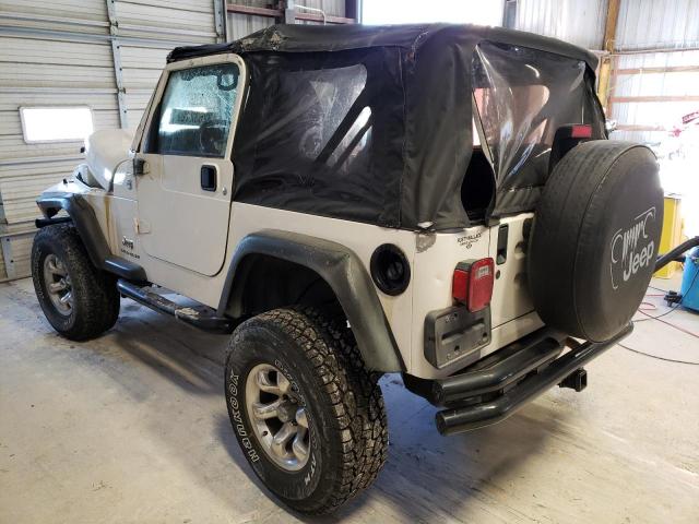 1J4FA29165P364396 - 2005 JEEP WRANGLER / SE WHITE photo 3