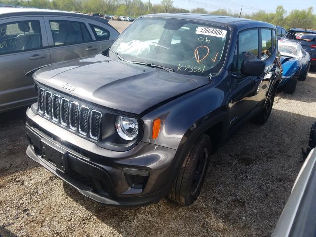 ZACNJBAB4KPK73581 - 2019 JEEP RENEGADE SPORT  photo 2