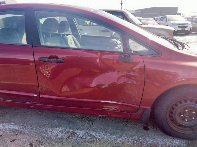 1HGFA16366L811731 - 2006 HONDA CIVIC DX VP  photo 9