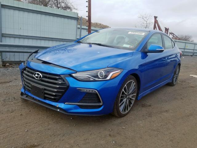 KMHD04LB3JU637122 - 2018 HYUNDAI ELANTRA SPORT  photo 2