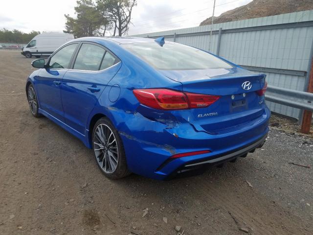 KMHD04LB3JU637122 - 2018 HYUNDAI ELANTRA SPORT  photo 3