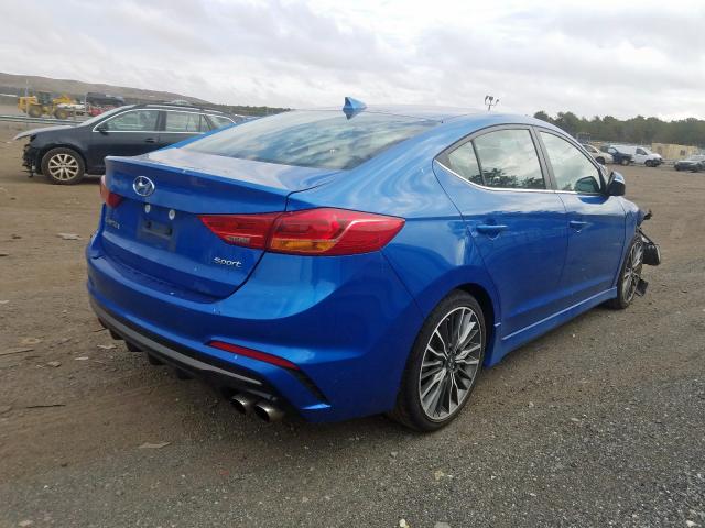 KMHD04LB3JU637122 - 2018 HYUNDAI ELANTRA SPORT  photo 4