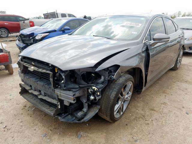 3FA6P0K9XDR141588 - 2013 FORD FUSION TITANIUM  photo 2