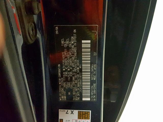 JTLKT324864114013 - 2006 TOYOTA SCION XB  照片 10