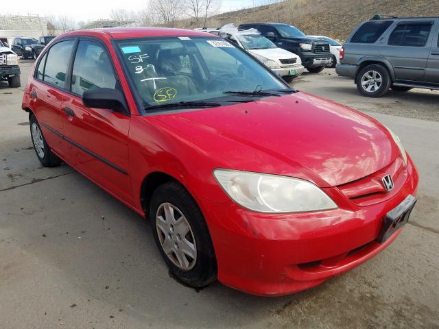 1HGES16365L024379 - 2005 HONDA CIVIC DX VP  photo 1