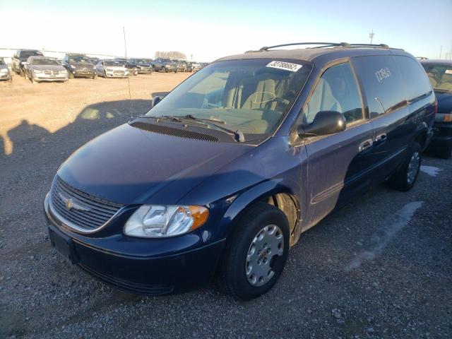 2C4GP44352R625721 - 2002 CHRYSLER TOWN & COU LX BLUE photo 2