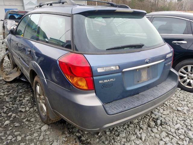 4S4BP61CX57372424 - 2005 SUBARU subaru legacy out  photo 3