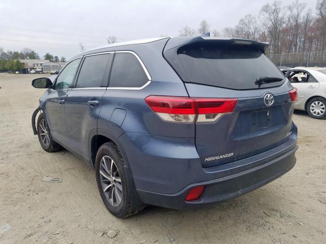 5TDJZRFH6KS945336 - 2019 TOYOTA HIGHLANDER SE  photo 3