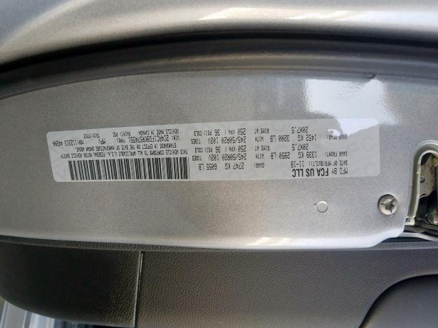 2C4RC1FG9KR574551 - 2019 CHRYSLER PACIFICA TOURING PLUS  photo 10