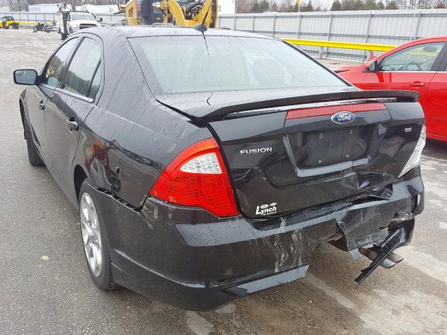 3FAHP0HA5BR147564 - 2011 FORD FUSION SE  photo 3