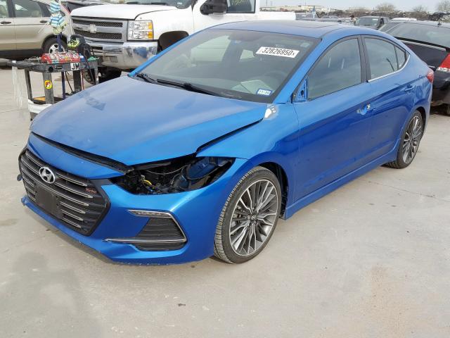 KMHD04LB8JU683402 - 2018 HYUNDAI ELANTRA SPORT  photo 2