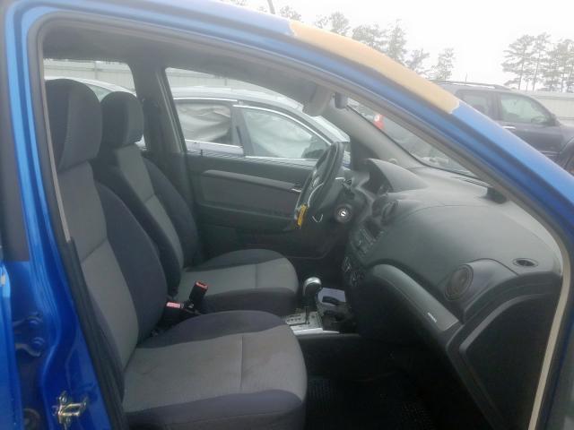 KL1TD66E69B320827 - 2009 CHEVROLET AVEO LS  ფოტო 5