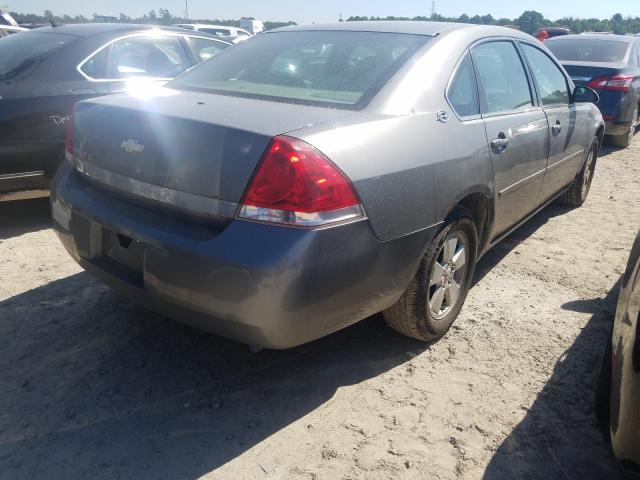 2G1WT58N379100214 - 2007 CHEVROLET IMPALA LT GRAY photo 4