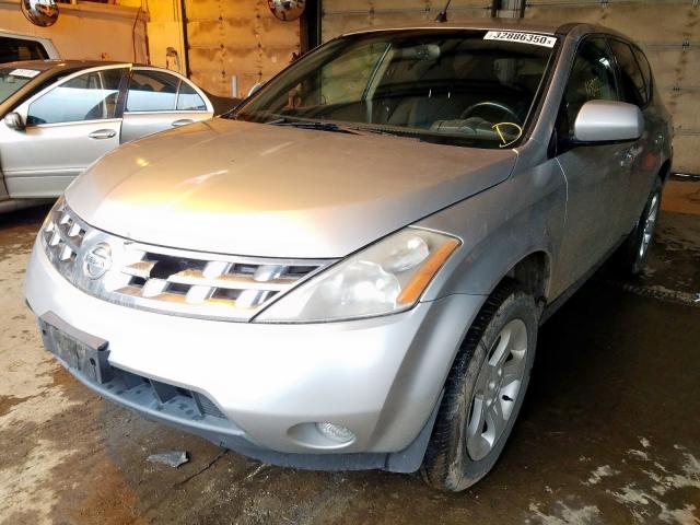 JN8AZ08W05W412544 - 2005 NISSAN MURANO SL  photo 2