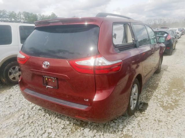 5TDKK3DC9FS529378 - 2015 TOYOTA SIENNA LE  photo 4