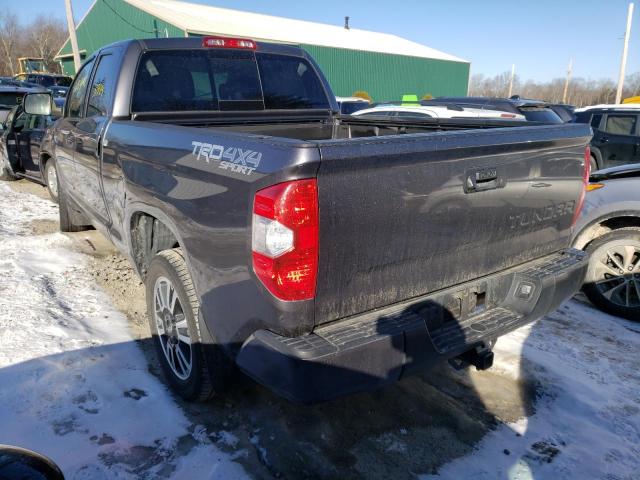 5TFUY5F15KX813562 - 2019 TOYOTA TUNDRA DOUBLE CAB SR/SR5 GRAY photo 3