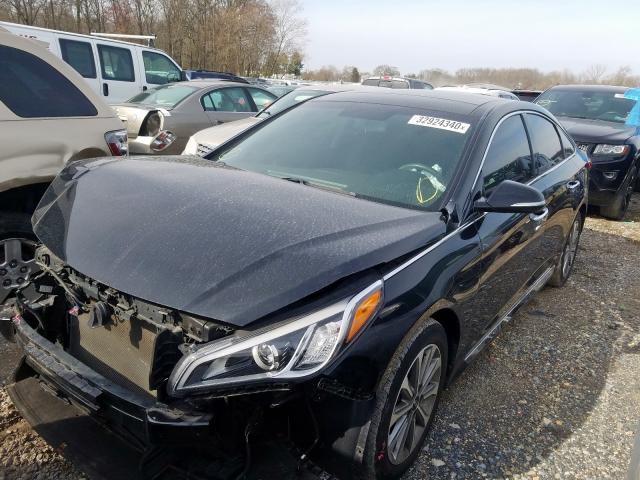 5NPE34AF4GH292207 - 2016 HYUNDAI SONATA SPORT  Foto 2