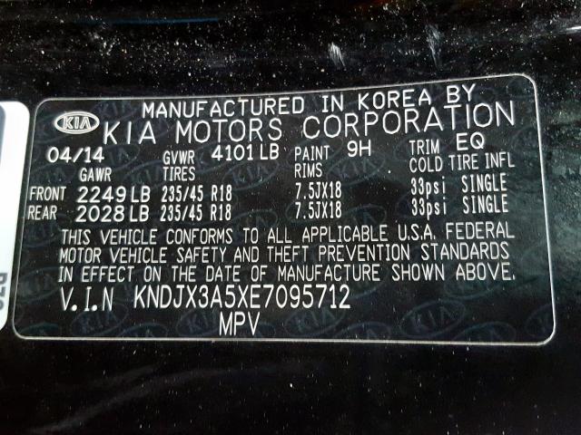 KNDJX3A5XE7095712 - 2014 KIA SOUL !  foto 10